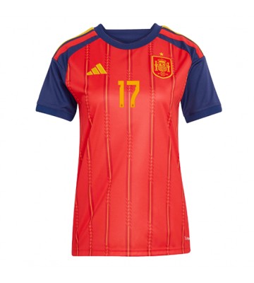 Spanien Nico Williams #17 Hjemmebanetrøje Dame VM 2026 Kortærmet